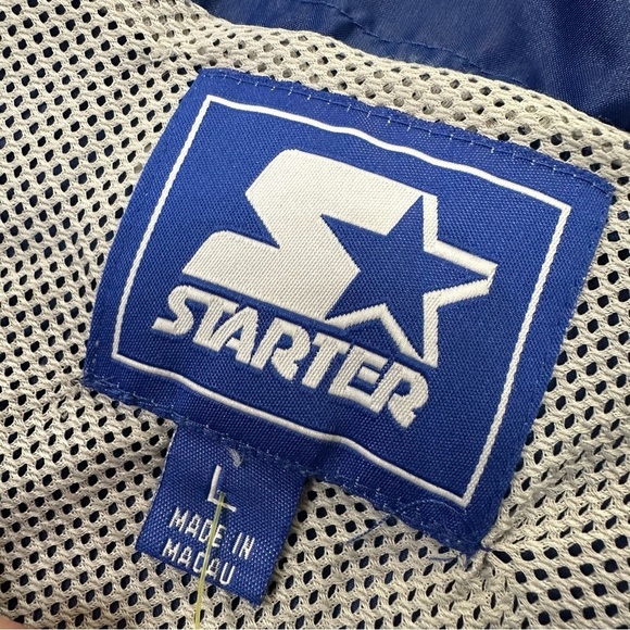 STARTER Y2K Blue Florida Gators Embroidered Sports Windbreaker Pullover Sz L - Picture 5 of 8